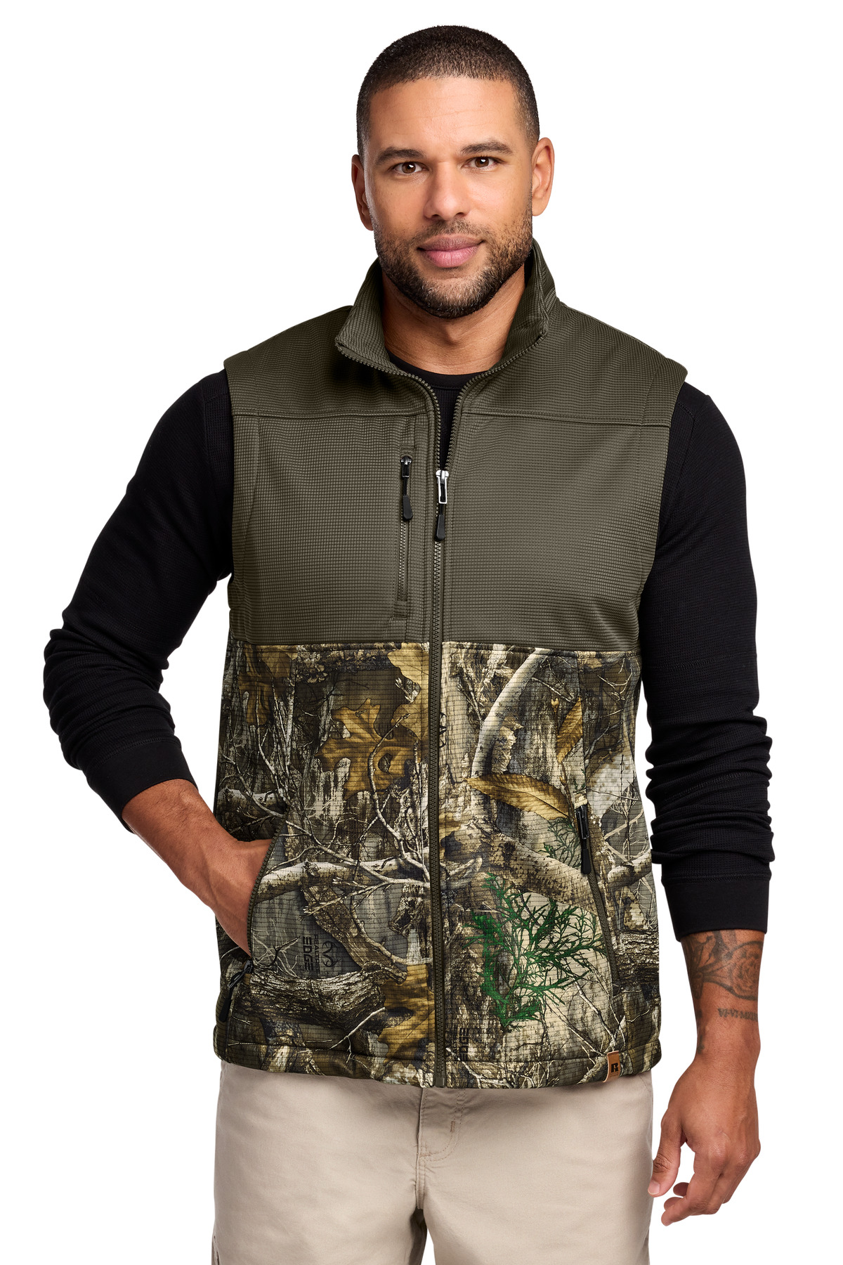 Russell Outdoors  Realtree ® Atlas Colorblock Soft Shell Vest RU604