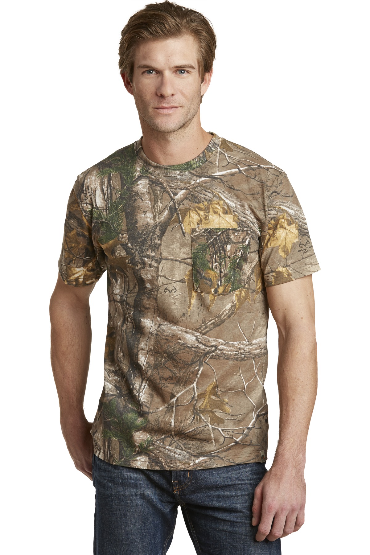 Russell Outdoors ™ - Realtree ® Explorer 100% Cotton T-Shirt with Pocket. S021R