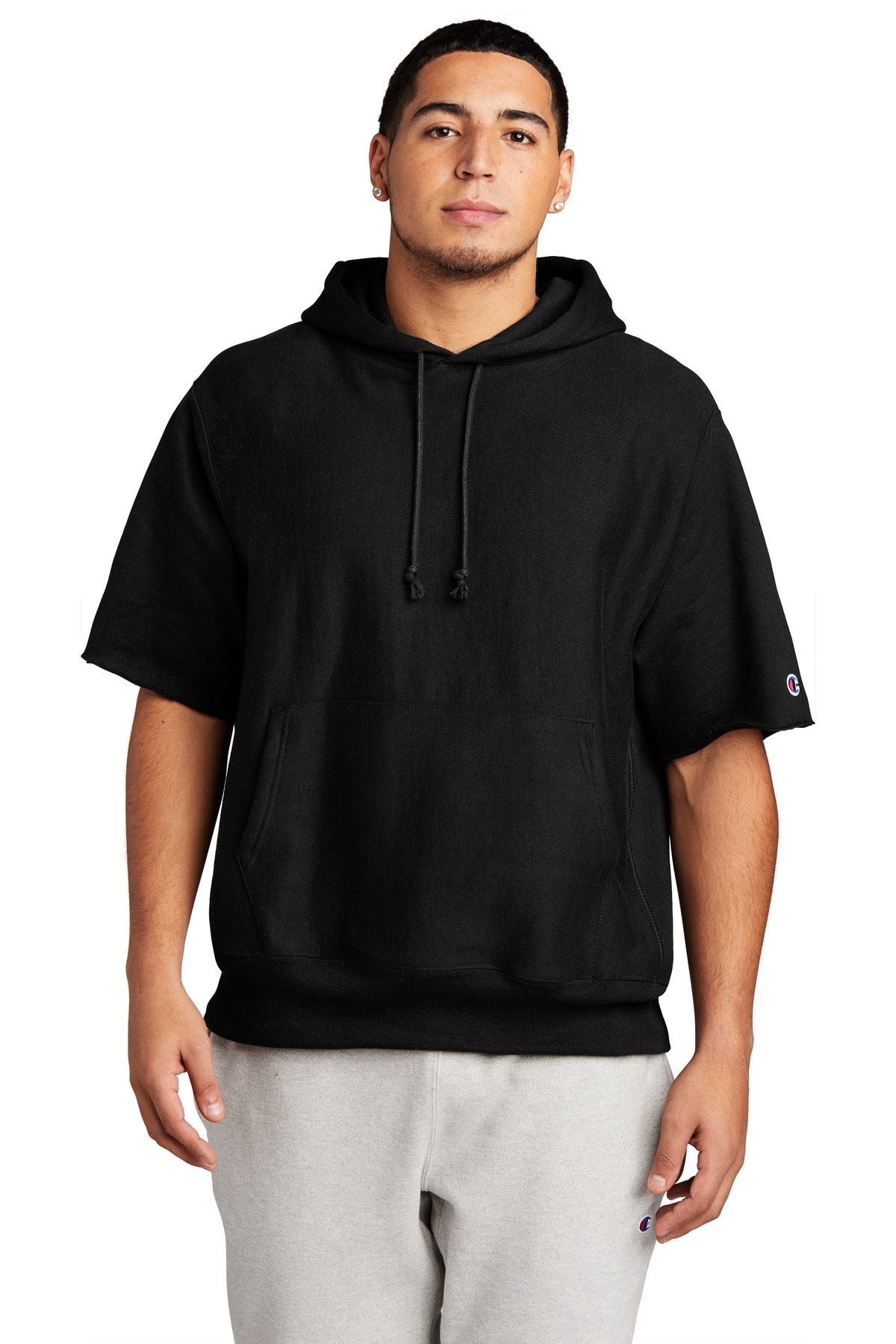 Champion ® Reverse Weave ® Short Sleeve Hooded Sweatshirt S101SS