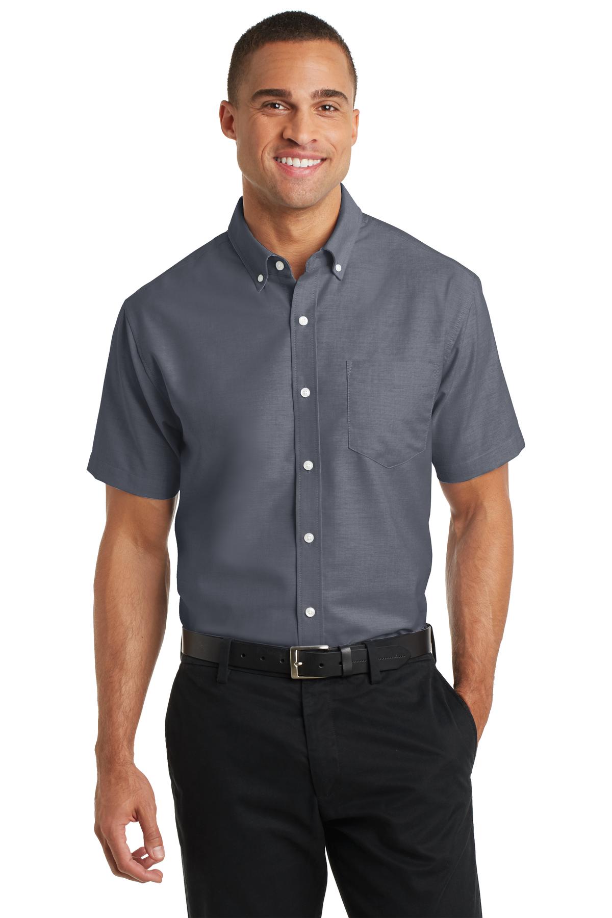 Port Authority ® Short Sleeve SuperPro  Oxford Shirt. S659