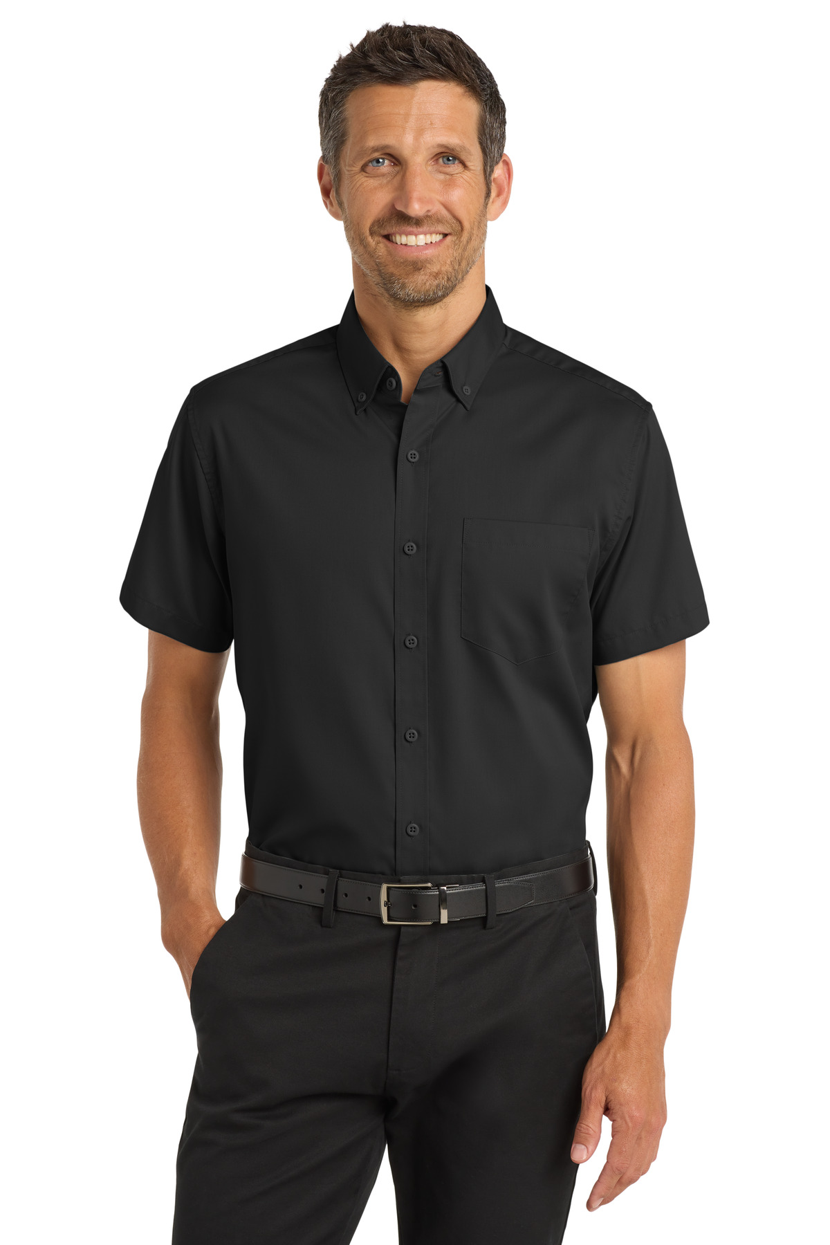 Port Authority ® Short Sleeve SuperPro  Twill Shirt. S664