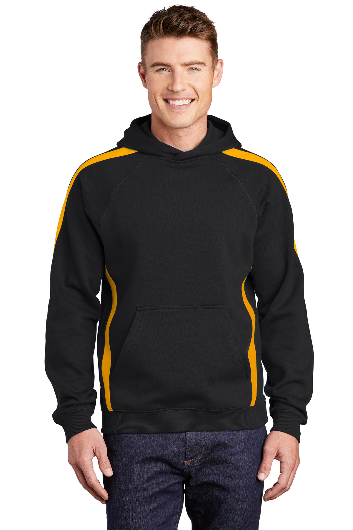 Sport-Tek ® Sleeve Stripe Pullover Hooded Sweatshirt. ST265