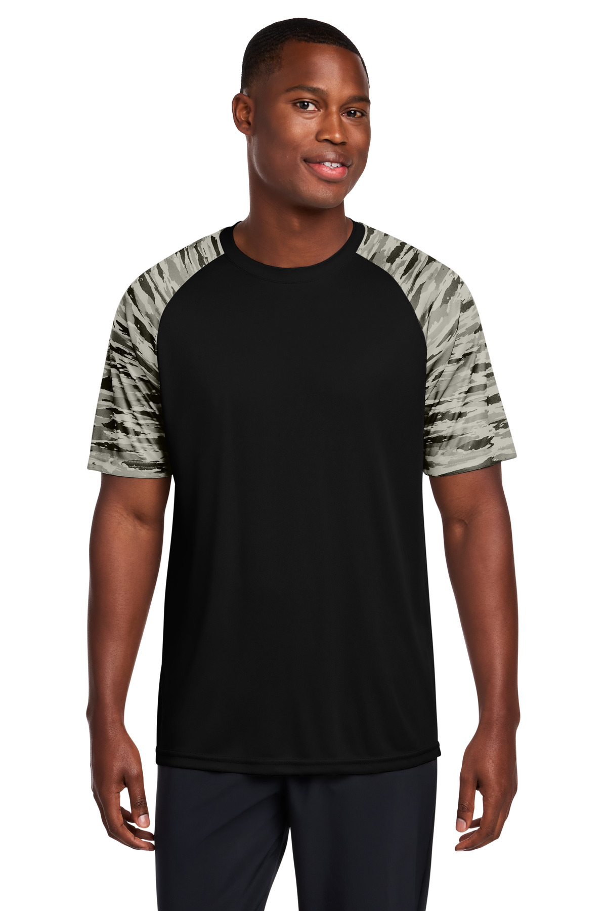 Sport-Tek ® Drift Camo Colorblock Tee ST376