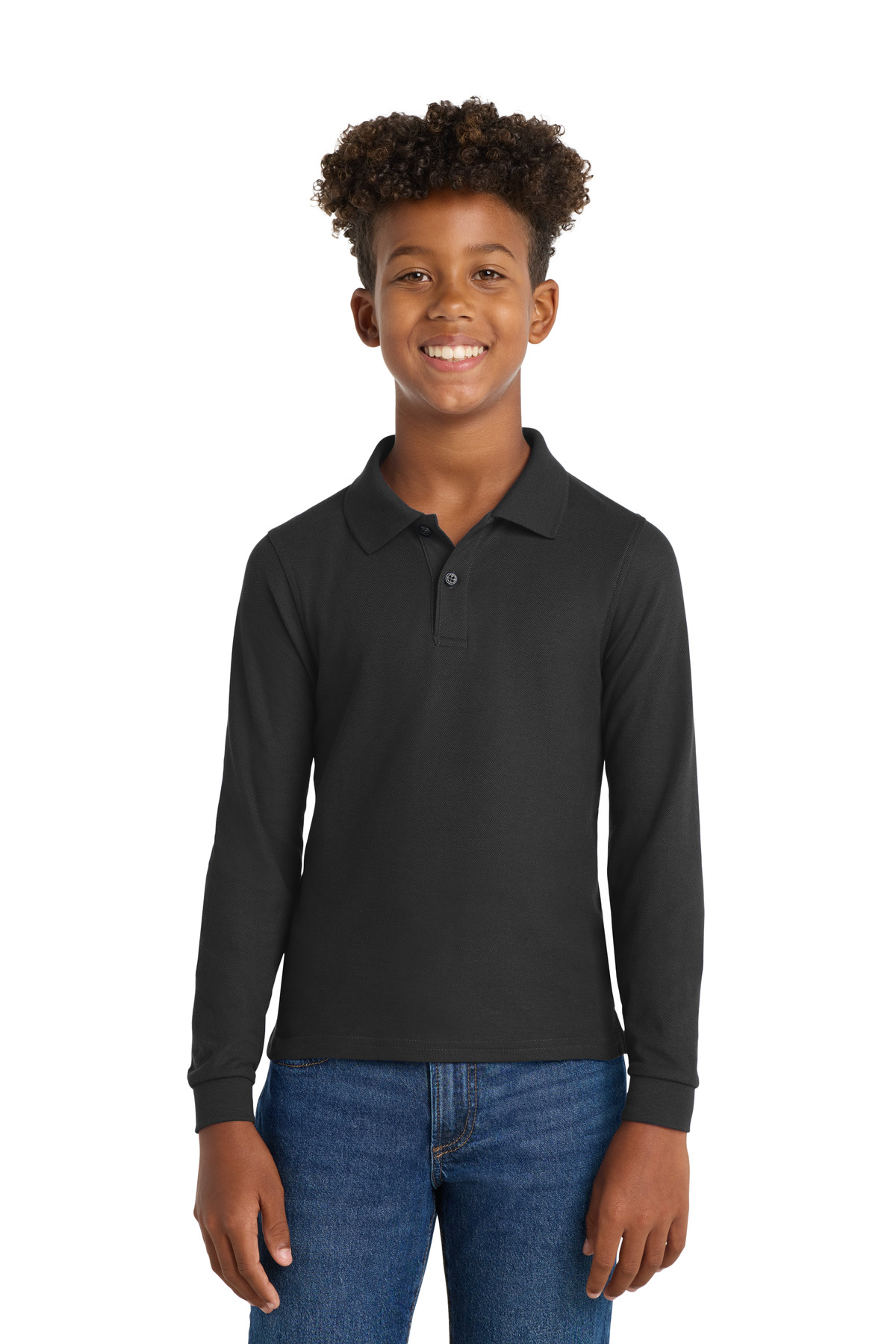 Port Authority ® Youth Long Sleeve Silk Touch Polo. Y500LS