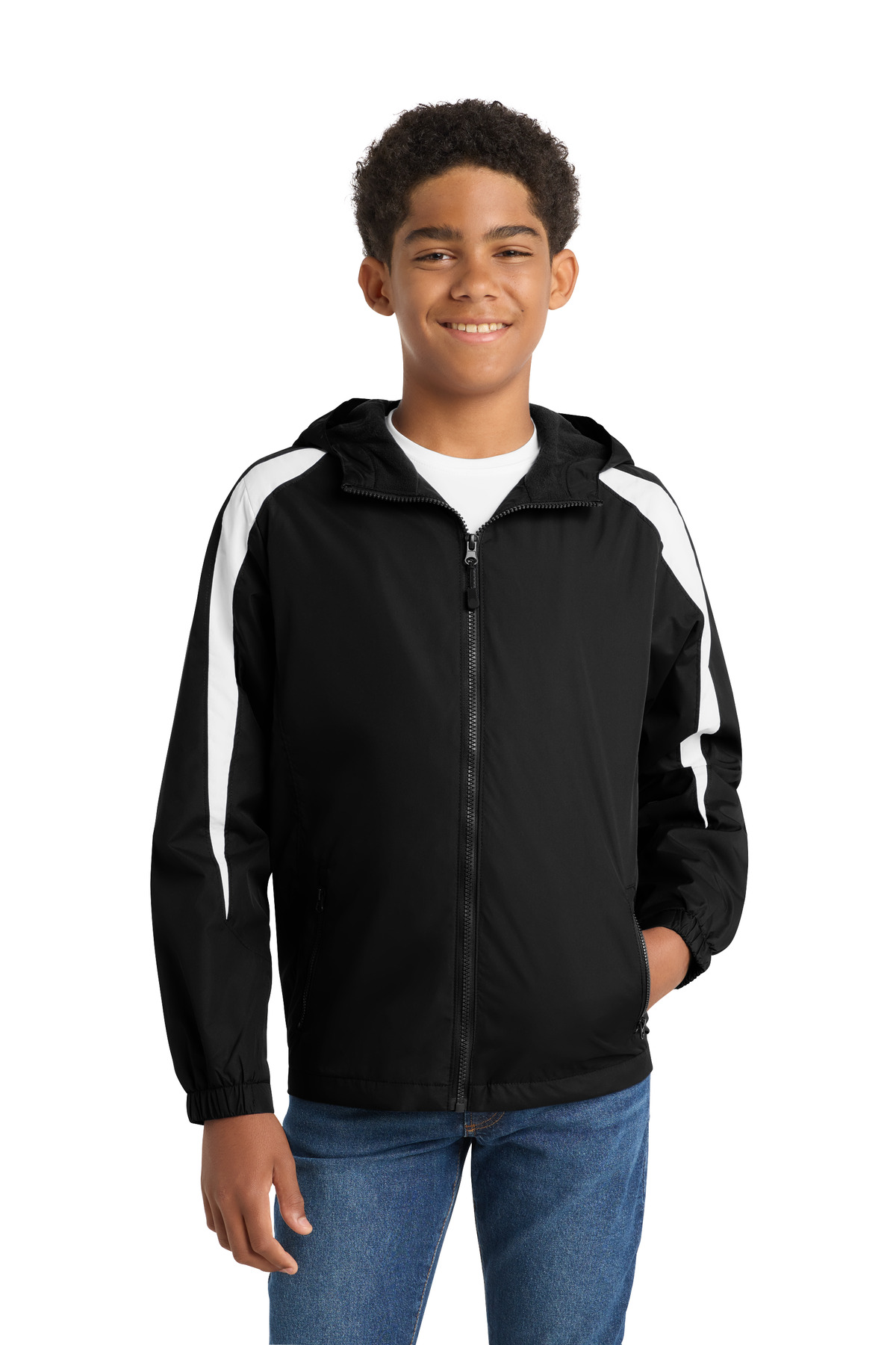 Sport-Tek ® Youth Fleece-Lined Colorblock Jacket. YST81