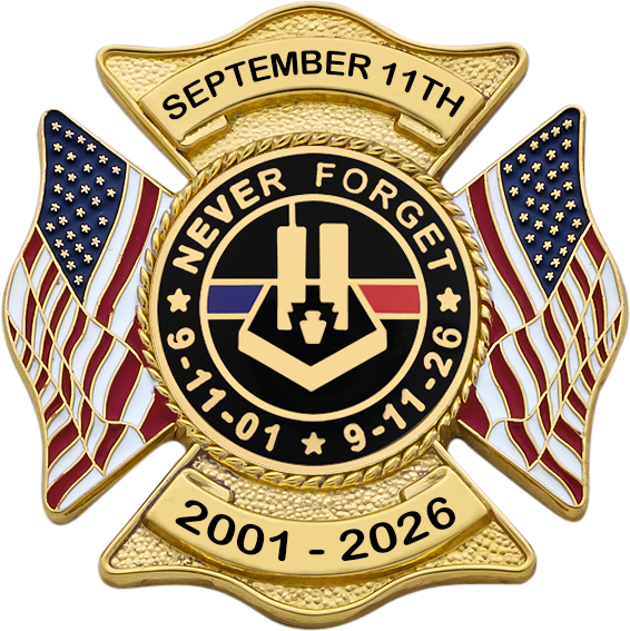 Smith & Warren badge model S648_911 with September 11th anniversary seal