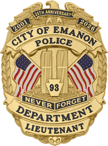 Smith & Warren September 11th 25th Anniversary badge S911_25A